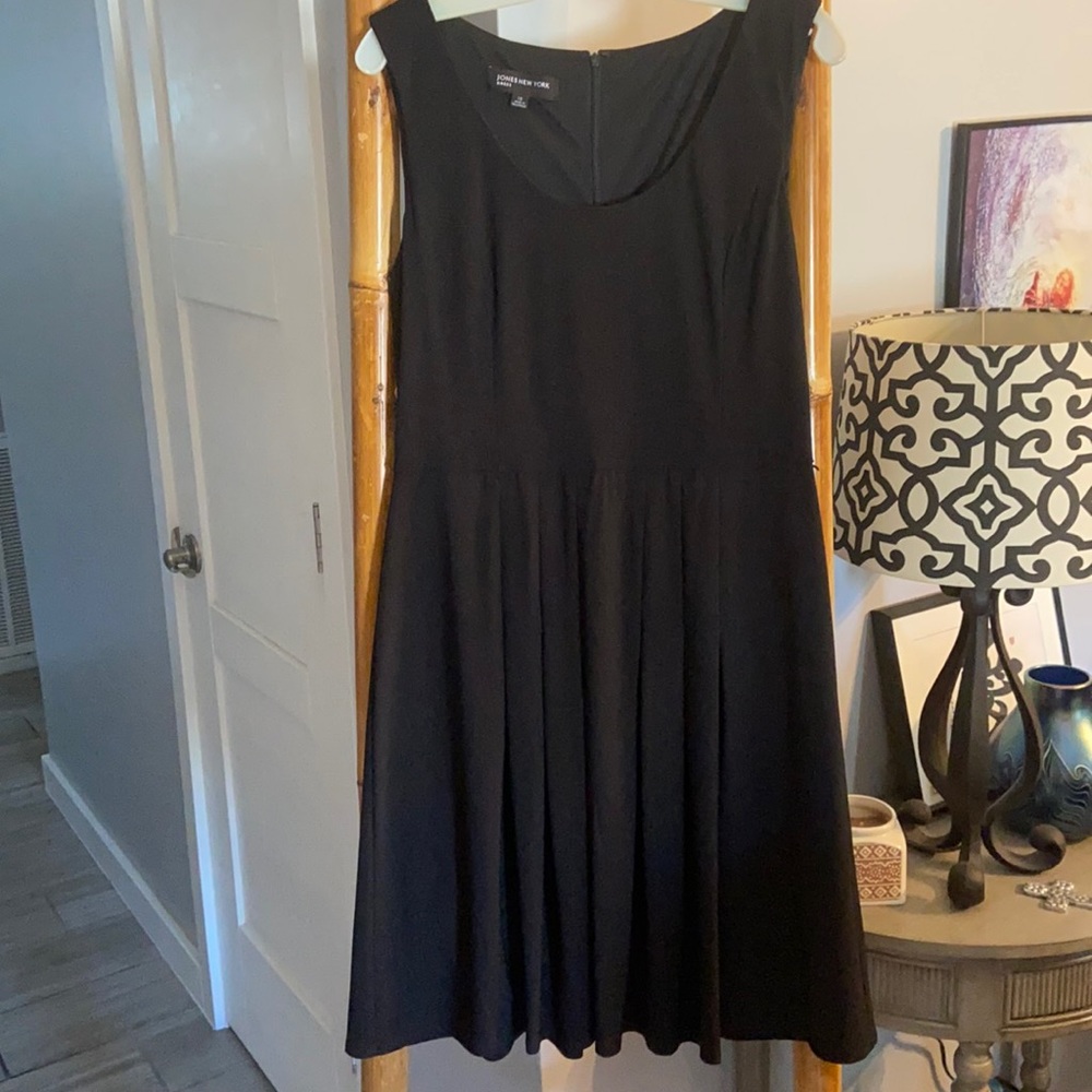 Jones New York Black Stretchy Sleeveless Dress SZ 10
